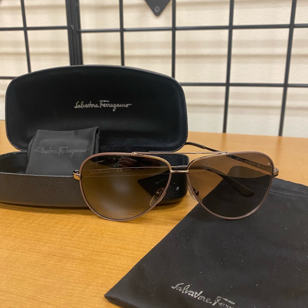 Salvatore Ferragamo Aviator Sunglasses